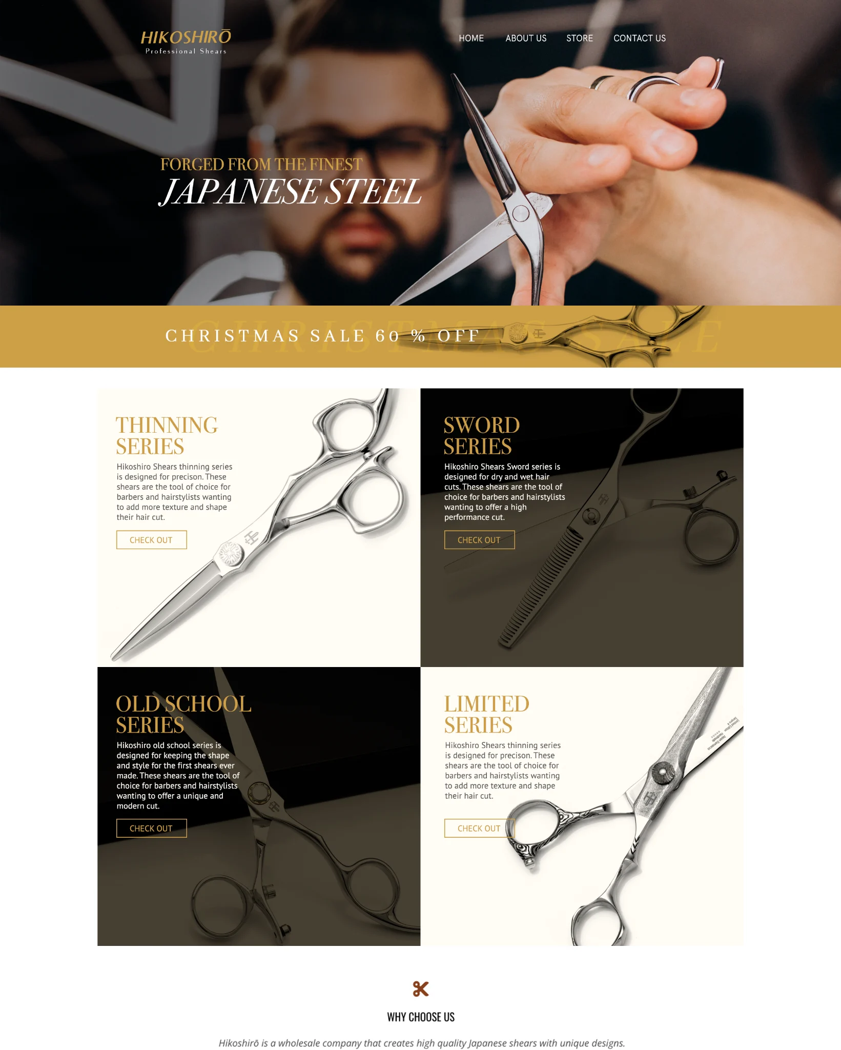 Hikoshiro — website layout 1